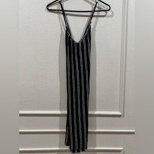 Obey Striped Black and White Bodycon mini dress size XS